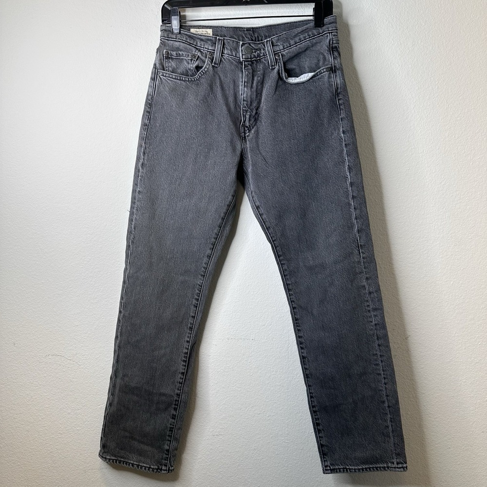 Levi's Men's Slim Straight Jeans in Washed Black/Grey